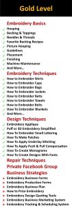 The Embroidery Coach Gold Level Info