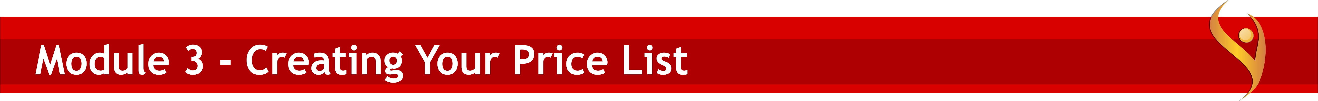  Creating Your Pricing Structure And Price List