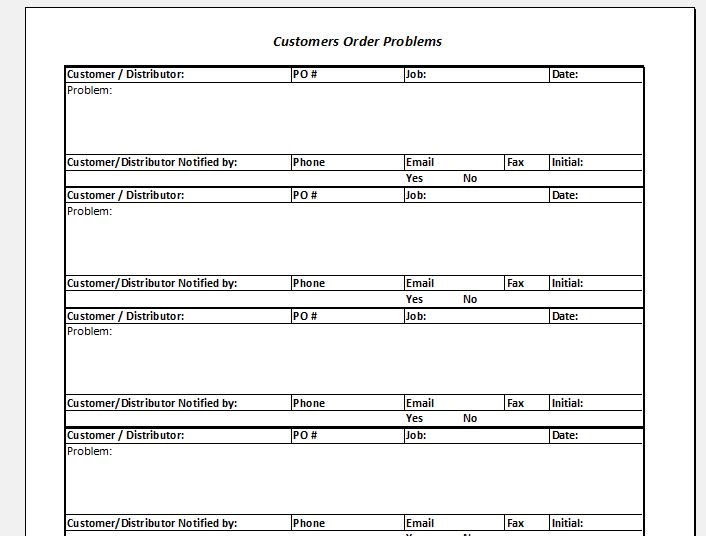 Problem sheet